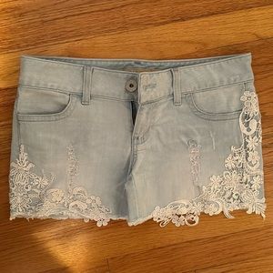 Guess Embroidered Lace Shorts